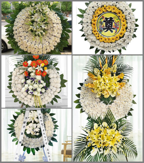 广东韶关市南雄市坪田镇坪湖村花圈速递